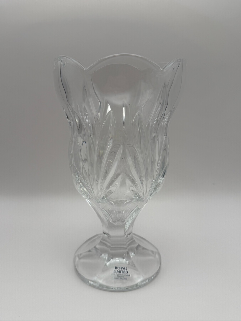 Royal Limited Clear Lead Crystal Vase